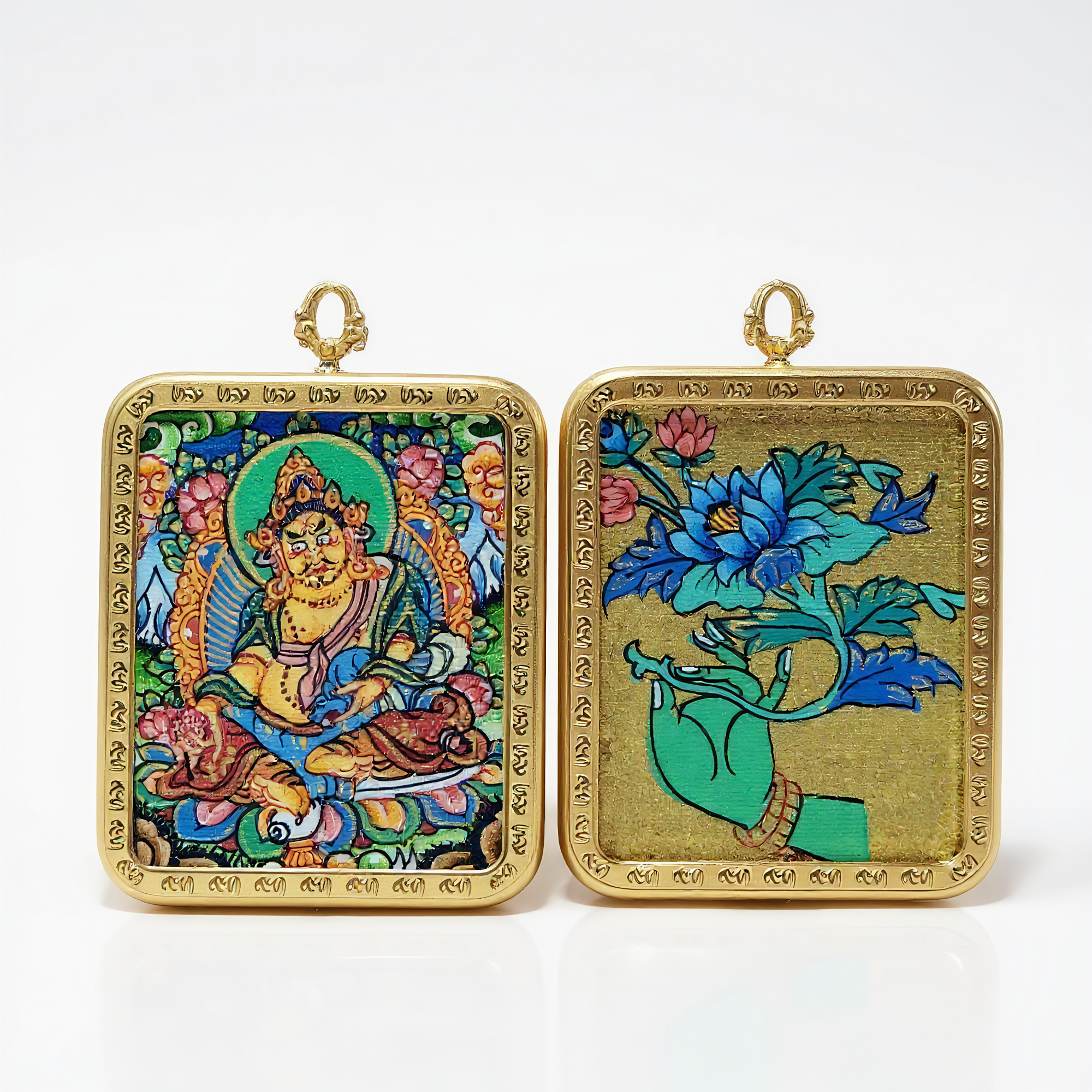 Yellow Jambhala Thangka · Wealth & Career Success