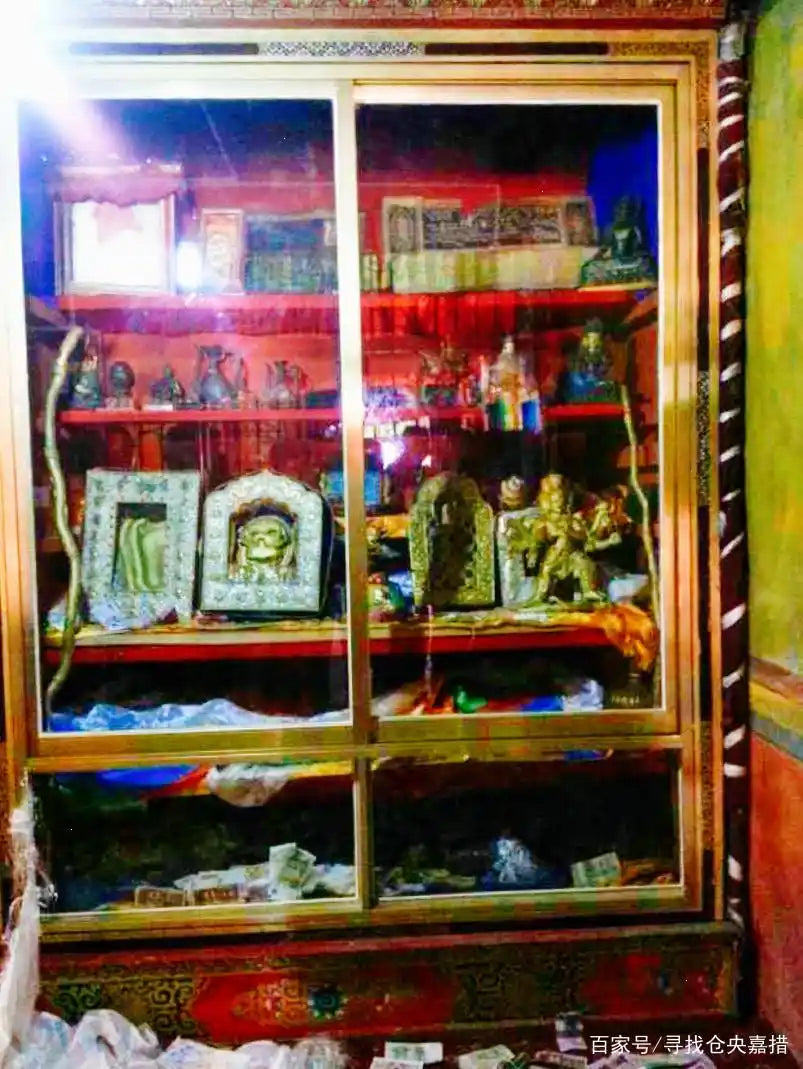 Ancient artifacts inside Jokhang Temple, Tibet, showing the temple's precious history and exquisite craftsmanship