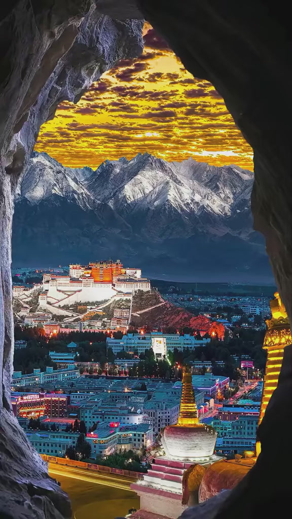 Potala Palace, panorama, architecture, majestic, scenery